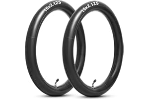 YEYOUC 16x2.125 Replacement Butyl Inner Tube, 16 Inch Bike Tube with CR202 Bent Valve Stem Compatible with Most 16x1.75 16x1.95 16x1.75/2.125 Electric Bicycle Bike Motorcycle and Most Kids Bikes 2Pcs