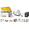 xTool M1 Ultra 20W ThermoMaster - with Heat Press Kit, Inkjet Module, Air-Compress Assist, Riser Base and Rotary Tool, 4-in-1 Craft Machine, Smart Press & Mini Iron Press with Platform & Control Pod