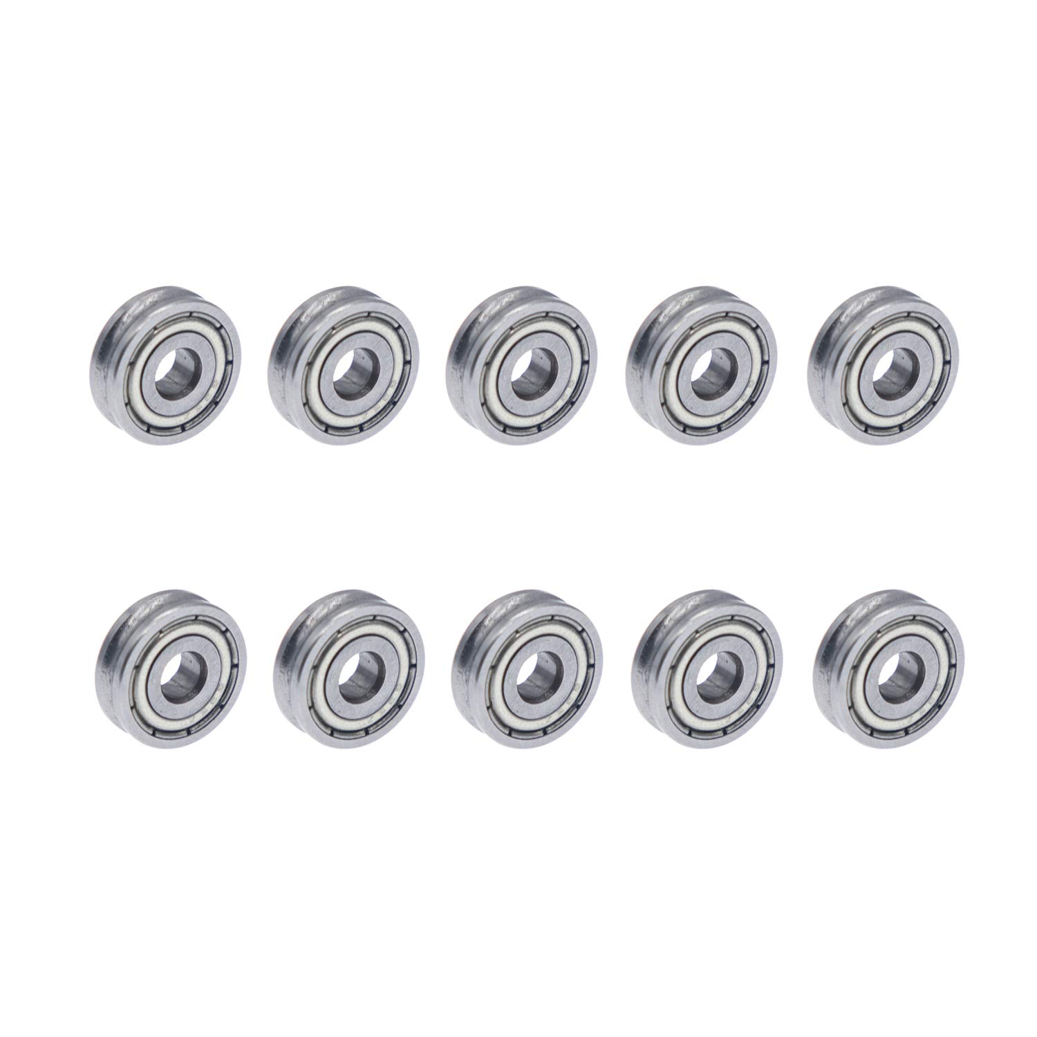 HUABAN 10PCS 3D Printer U-Shaped Bearing U604/13 4x13x4mm for MK8 Extruder Round Wheel Gear Walking Guide Rail Bearings Fitting Pulley
