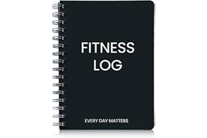 HARVEST & HAVEN Fitness Journal - Workout Journal for Men & Women, Workout Log Book for Daily Tracking, Undated Fitness Planner, Waterproof Cover Workout Planner, Track Goals, Nutrition & More