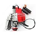 CHUNILLE Engine Motor 49CC 2 Stroke Complete Single Cylinder Engine Motor Air Cooled For Pocket Bike Scooter ATV With Handle + Cable (49CC W/Handle+Cable style 4)