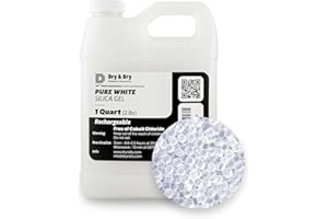 Dry & Dry [1.9 LBS Premium Pure & Safe White Silica Gel Beads(Industry Standard 3-5 mm) Silica - Rechargeable Silica Beads, Silica Gel, Desiccant Beads