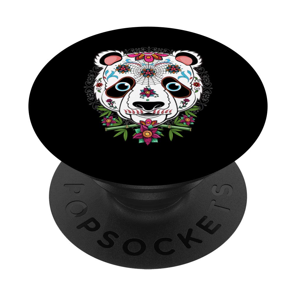 Panda dia de los muertos day of the dead bear sugar skull PopSockets Grip and Stand for Phones and Tablets