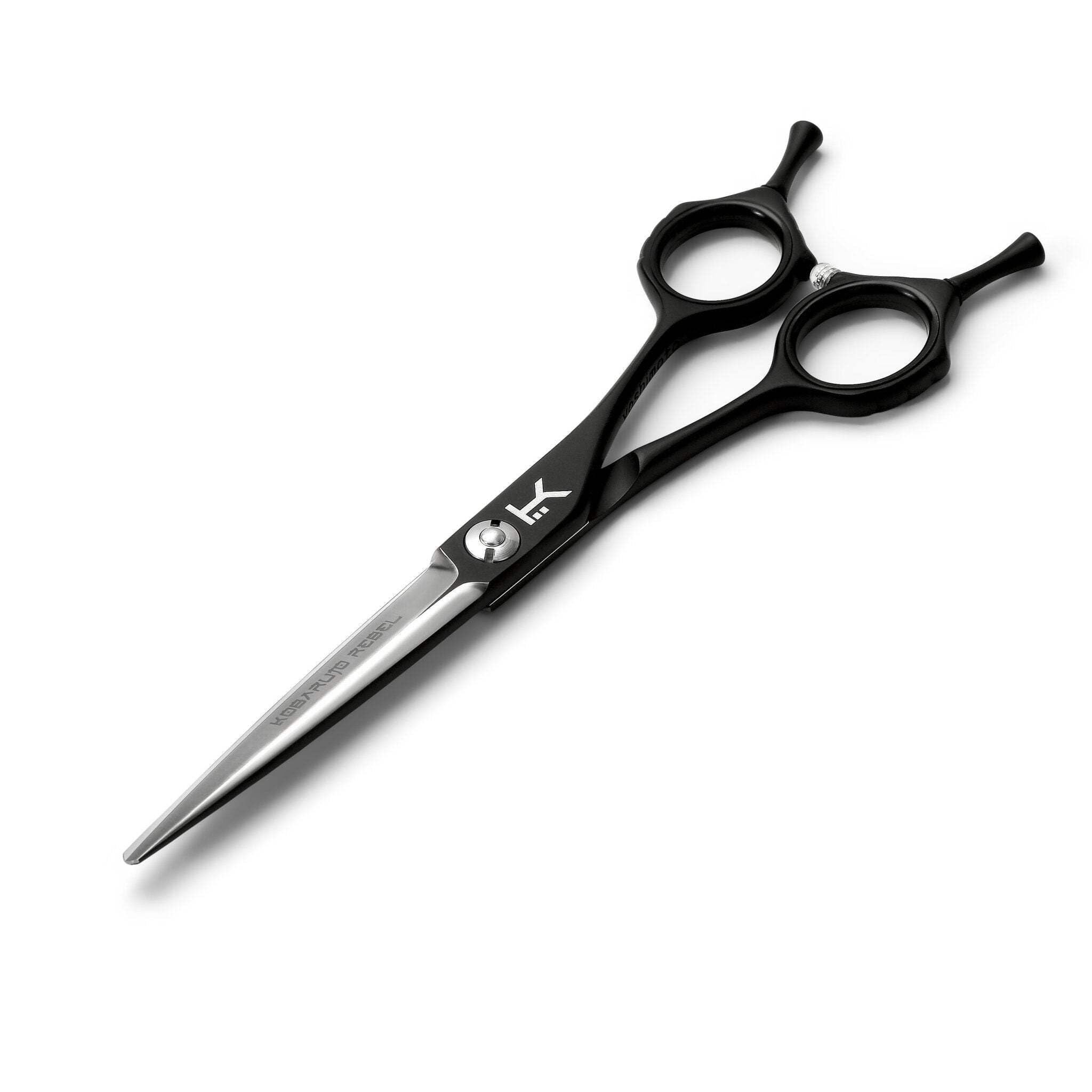 Very Sharp Kobaruto Rebel - Silver Black Cobalt 6" Hairdressing Shears for Stylists and Barbers