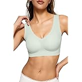 Vertvie Women Seamless Bras No Underwire Push Up Pullover Bras Full Coverage Bralettes Wireless Lightweight Soft Everyday Bra