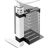 Under Desk PC Mount - No Drilling 44 Lb PC Holder Under Desk, PC Mount for Standing Desk Fits Only 2 9/16''×1 3/4'' Desk Legs, Black