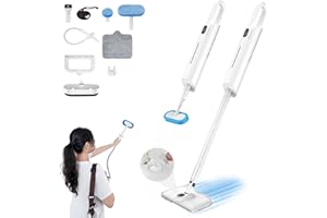 MXNSEWR Steam Mop All-in-one for Floor Cleaning, MultiPurpose Steam Cleaner for Home with LED display screen, Detachable Handheld Floor Steamer with Scent Container and strap for Hardwood,Tiles and Carpet