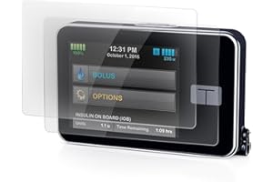 Omoojee 2 Pack Flexible Glass Screen Protector, Compatible with Tandem tSlim X2 and tFlex, Anti-Scratch Anti-Fingerprint