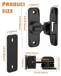 90/180 Degree Barn Door Lock, Small Flip Gate