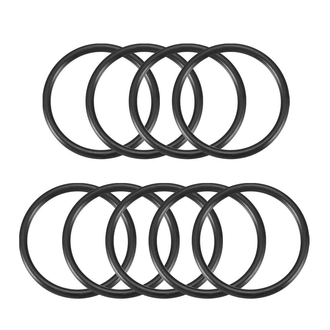 Sourcingmap Nitrile Rubber O-Rings, 39mm OD 33mm ID 3mm Width, Metric Sealing Gasket, Pack of 9