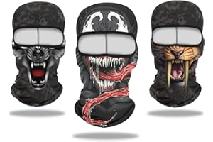 Cutewing Balaclava Mask 3D Print Full Face Mask Cooling Neck Gaiter Sun Protection Face Cover Mask Windproof Ski Mask