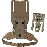 Tactical Holster Combination Adapter,Hunting Drop Leg Holster Thigh Belt with QLS Kit and Mid-Ride Belt Loop Platform