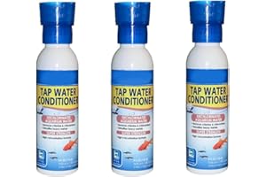 Aquarium Tap Water Conditioner, 4-Ounce Bottles (3-Pack) – Treats Chlorine, Chloramines & Heavy Metals in Tap Water