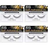 Ardell Self Adhesive Eyelashes 110S &ndash; Pre Glued Eyelashes No Glue Needed, Natural Looking Strip, 4 Pack