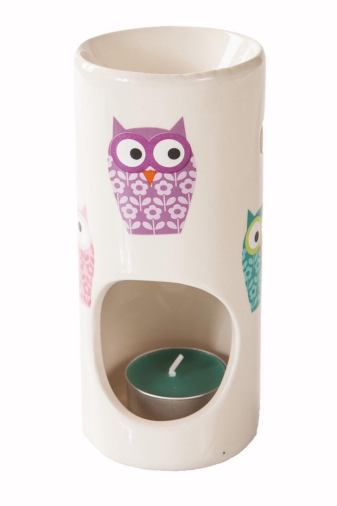 SC Cute Owl Design Incense & Fragrance Oil Ceramic Burner