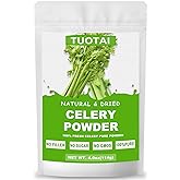 Premium Celery Powder, 100% Natural Celery Powder Rich in Antioxidants, Minerals and Fibers, GMO Free, No Additives, Vegan