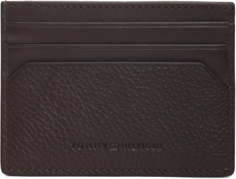 Porte-Cartes pour Homme Th Central CC Holder Am0am14494, Marron (Grain de café), Taille Unique
