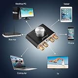 Nobsound Mini Bluetooth Power Amplifier 50W×2 2.0 Channel Hi-Fi 19V Power Supply view 7