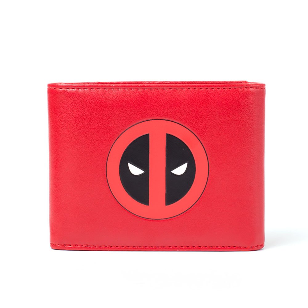 Bioworld Marvel Comics Deadpool Face Tri-Fold Wallet - Red/Black - Coin Pouch - 17 cm