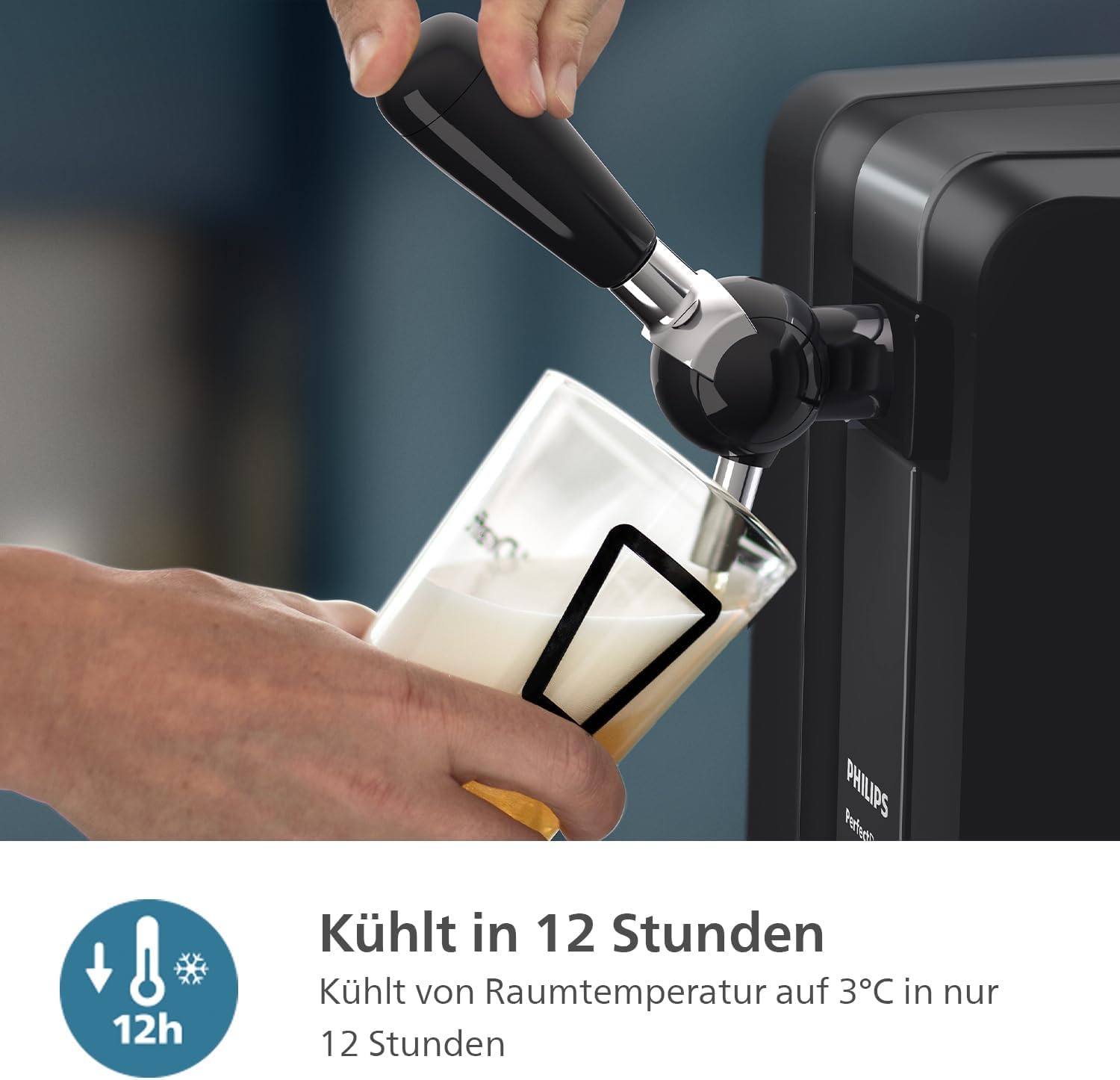 Philips PerfectDraft Bierzapfanlage für zu Hause, 6 l, Frisches, 3° Grad Kaltes Bier für 30 Tage mit LED-Anzeigen (HD3760/90) 9