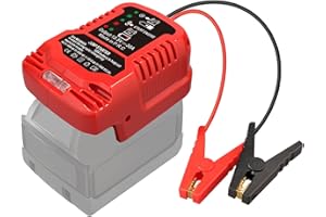 FYBEMAX Jump Starter Adapter for Milwaukee M18 Battery, 12V Portable Car Jump Cables, Automotive Booster Cable Adapter, Jump Starting Dead or Weak Batteries, Engine up to 3.5 Liters (NO Battery)