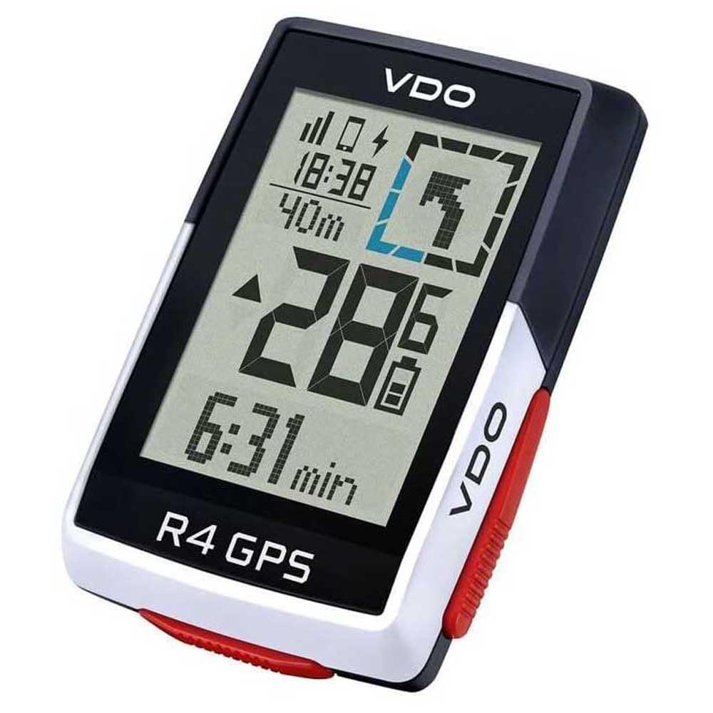 VDO R4 GPS Cycling Computer, Black, 2" LCD, GPS Sensor, Touch Screen, Handlebar Mount
