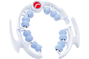 MZDXJ Cellulite Massage Tool - Lymphatic Drainage Massager - Muscle Roller, Deep Fascia Massage, Dimpled Skin Removal, Legs/Thighs/Buttocks, Anti-Cellulite Roller, Smooth Skin, Pain Relief (Blue)