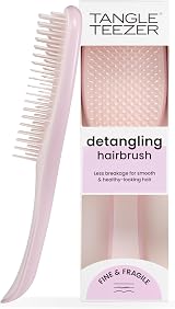 Tangle Teezer Fine and Fragile Detangler Pink Dust Two-Tier Teeth