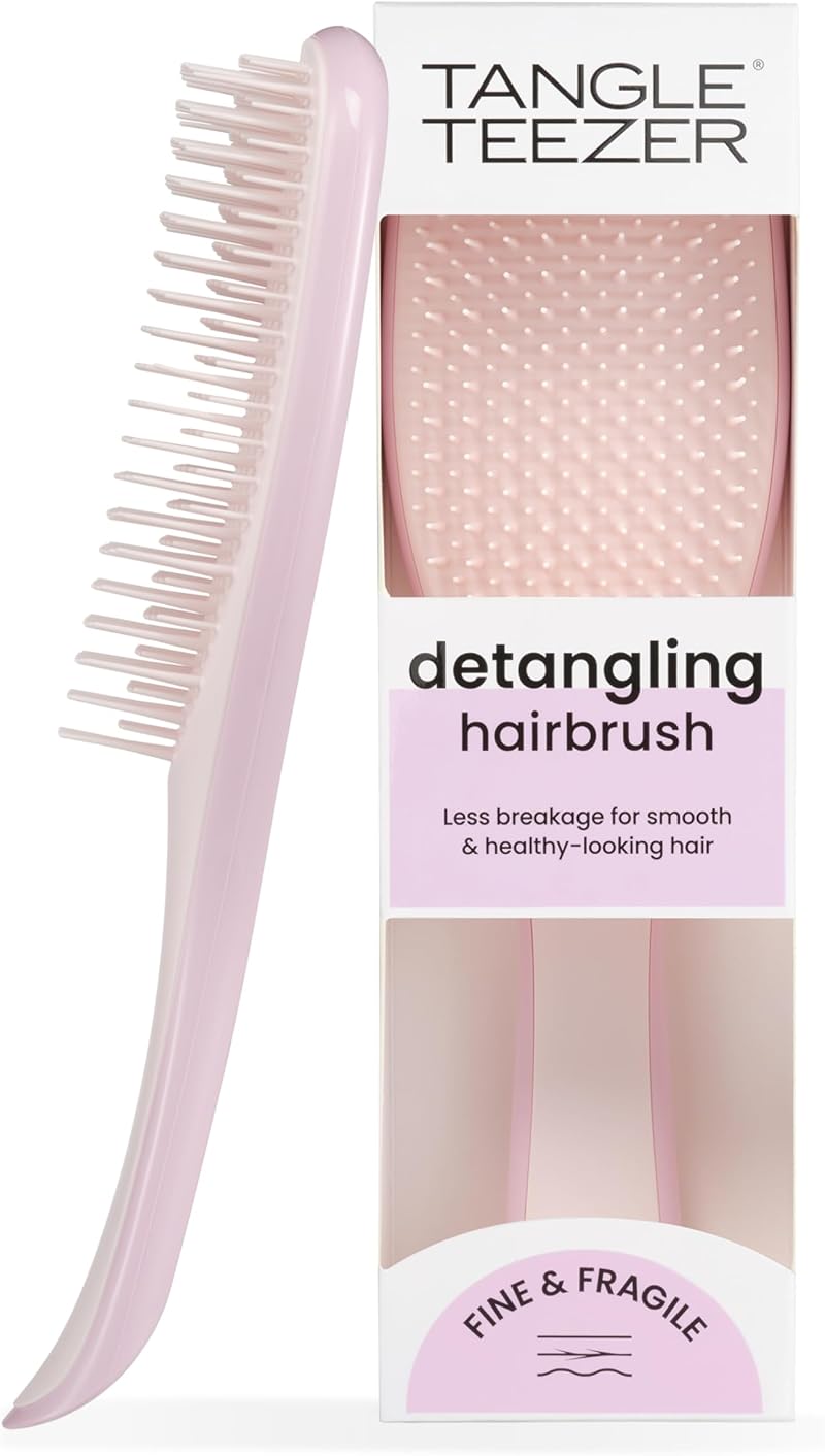 Tangle Teezer Fine and Fragile Detangler Pink Dust Two-Tier Teeth