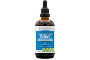 SECRETS OF THE TRIBE Allergy Secret Alcohol-Free Extract, Tincture, Glycerite Rosemary, Mullein Leaf, Marshmallow, Stinging Nettle, Eyebright. Allergy/Congestion Support (4 FL OZ)