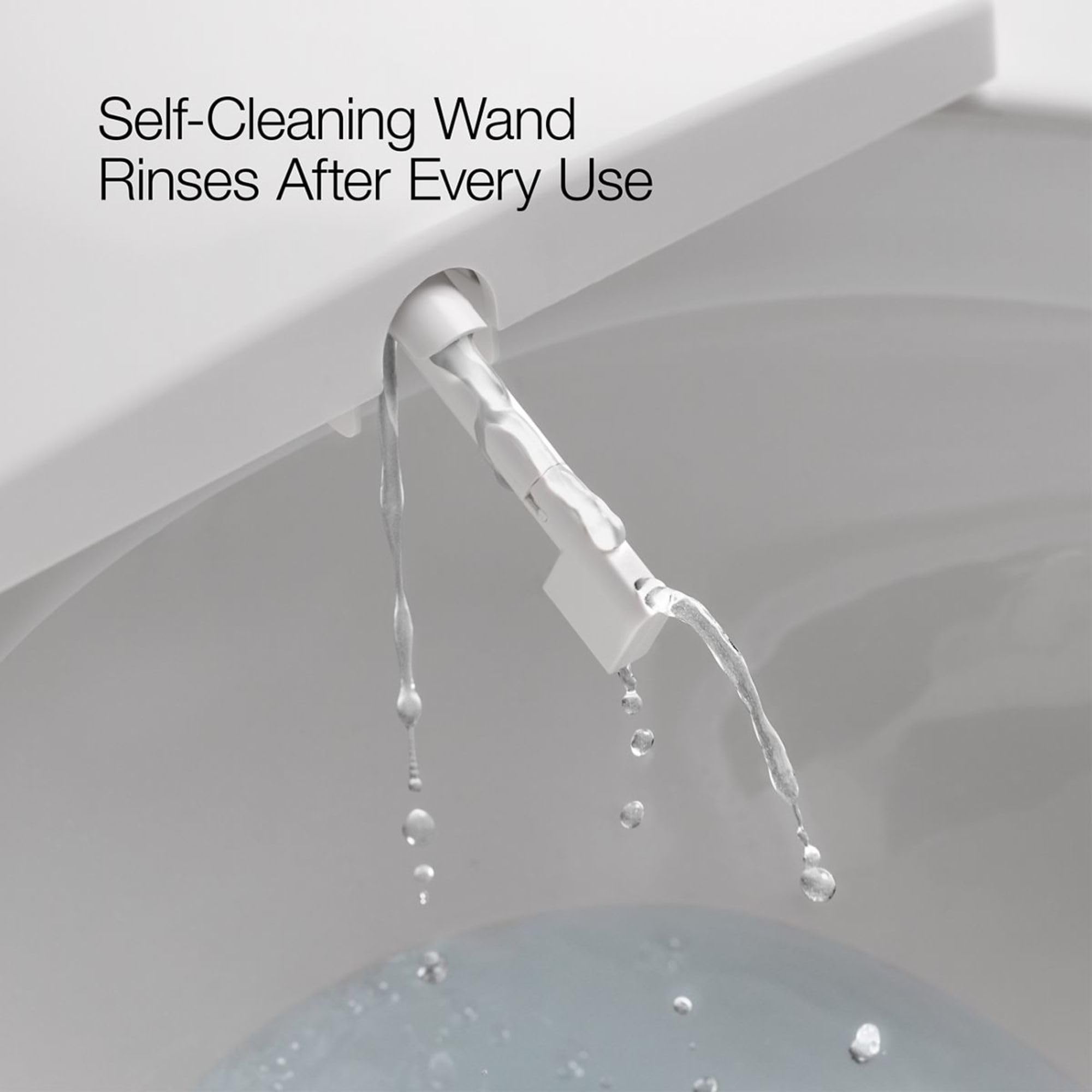 Kohler PureWash M100 Manual Elongated Bidet Attachment For Toilet Seat, Adjusts Water Pressure, Dual Self-Cleaning Wands, Fits Most Toilets, Front or Rear Spray Option