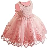 LZH Baby Girls Dress Formal Gowns Pageant Birthday Lace Wedding Dress Toddler