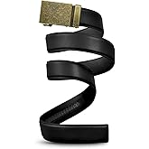 Mission Belt Men's Leather Ratchet Belt, 40mm Metal Collection