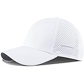 GADIEMKENSD Quick Dry Baseball Cap UPF 50+ Laser Cut Mesh Ball Curved Brim Adjustable Snapback Hat