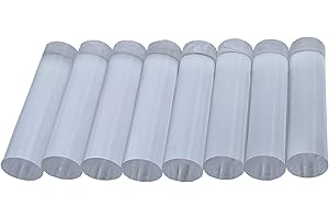 ELIPHS 8Pcs 3/4” OD x 3” Long Clear Acrylic Plexiglass Rod Plastic Dowels Rod