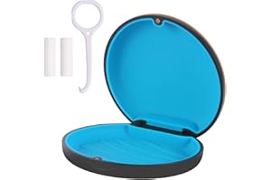 ACSKD Aligner Case, Slim Retainer Box for Travel, Retainer Case Compatible with Invisalign Aligners, Brace Storage Box with A
