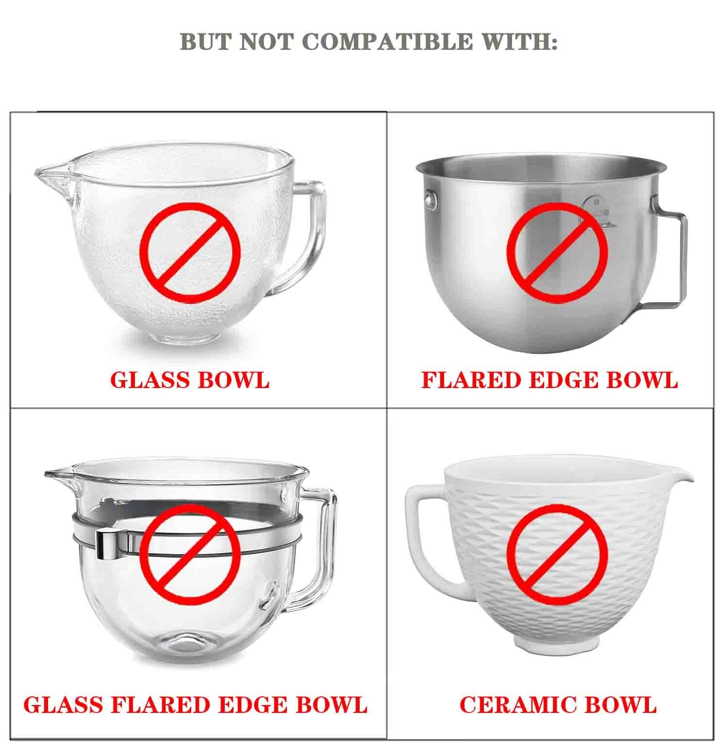 2 Pack Mixers Bowl Covers for KitchenAid 6 Quart Bowl-Lift Stand Mixers, Mixer Lid Fits Bowl-Lift Models KV25G and KP26M1X