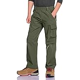 CQR Kids Youth Hiking Cargo Pants, UPF50+ Quick Dry Outdoor Camping Pants