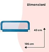 Safety 1st Portable Bed Rail Foldable Toddler Bed Guard Blue 106cm view 5