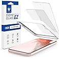 DOME GLASS Whitestone EZ Galaxy S22 Screen Protector EZ Full Coverage Tempered Glass Shield [Easy Install] by Whitestone for Galaxy S22 - Two Pack