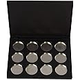 Vodisa Empty Magnetic Eyeshadow Palette, Make Up Container Pallet for Empty Magnetic Cosmetics Makeup Eyeshadow Eye Shadow Aluminum Palette Pans Case,Black