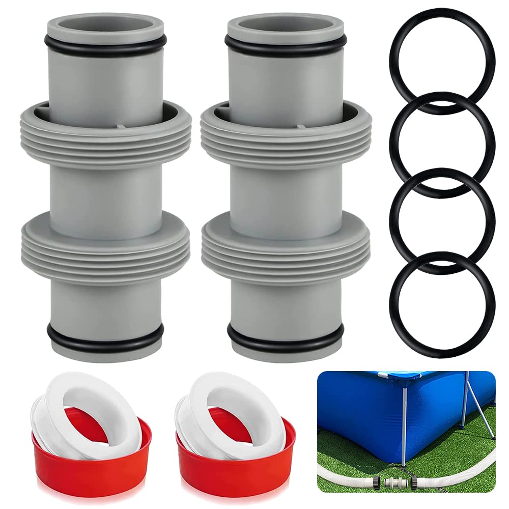 Pool Hose Adapter 38 mm, Straight Connector for Intex Bestway Pool
