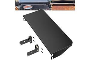 Moriintl Grill Folding Front Shelf for Traeger Grill Accessories for Traeger Pellet Grills Folding Shelf (Black-Pro-575 22, 25x13in)