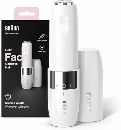 Braun Face Mini Hair Remover FS1000 for Women with Smartlight White