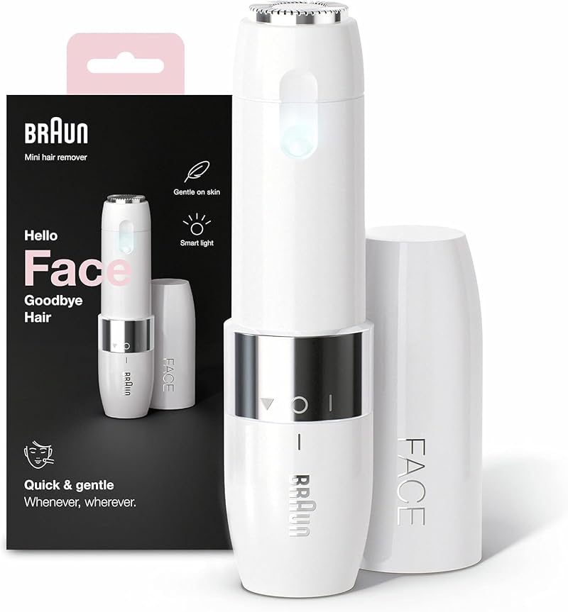 Braun Face Mini Hair Remover FS1000 for Women with Smartlight White