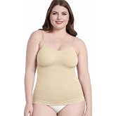 AURUZA Women's Shapewear Tummy Control Scoop Neck Camisole Tops for Women Seamless Compression Tank Top Regular and Plus Size