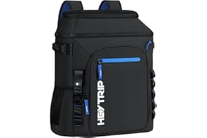 Heytrip Backpack Cooler 36/54 Cans Insulated Waterproof Cooler Bag for 20 Hours Cold Retention, Leak-Proof Camping Cooler with Multi-Compartments