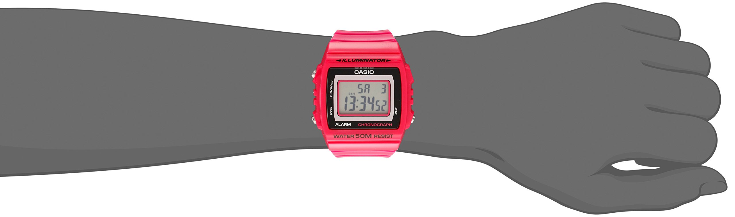 Casio Unisex W215H-4A Classic Digital Stop Watch