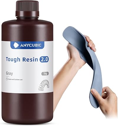 Anycubic Tough Resin 2.0 1kg Grey 3D Printer UV Resin High Toughness Flexibility
