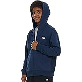 New Balance Boys Zip Up Hoodie – Full Zip Premium Cotton Blended Fleece Sweatshirt with Lined Hood, Comfortable Fit